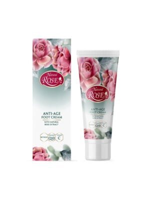 Regenerating Foot Cream with Natural Rose, Retinol, and Q10 75ml