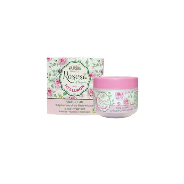 Face cream with Bulgarian rose oil and hyaluron 50ml