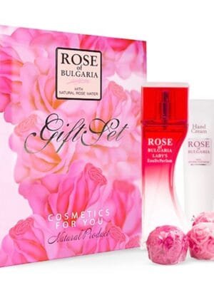 Rose Gift Set - Soap, Perfume, and Hand Cream Trio