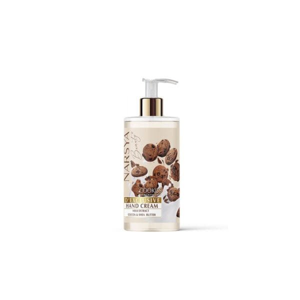 Hand Cream Cookie Scent - 250ml with Milk, Cocoa Butter, and Shea Butter