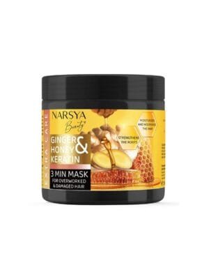 Ginger, Honey, and Keratin Hair Mask - 350ml for Weak and Dry Hair