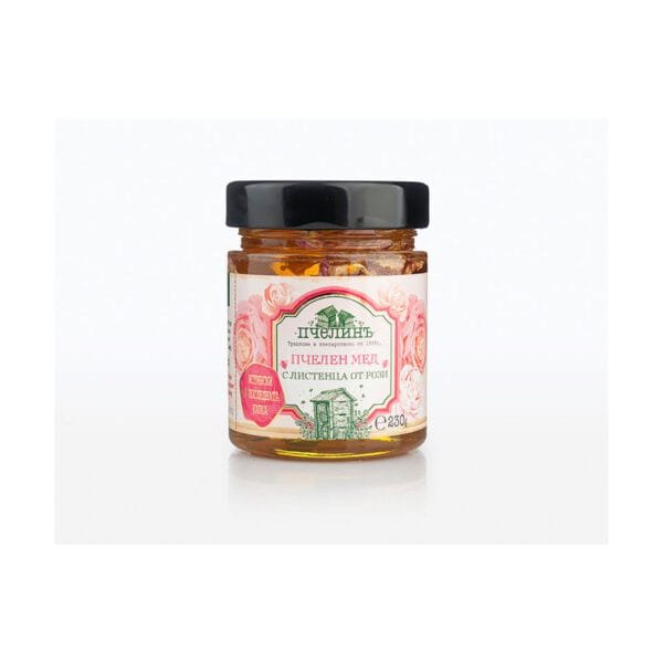 Artisan Bulgarian Honey with Rose Petals- 230g