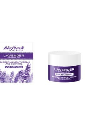 Lavender Organic Oil Night Cream - 50ml for Restoring Skin & Senses