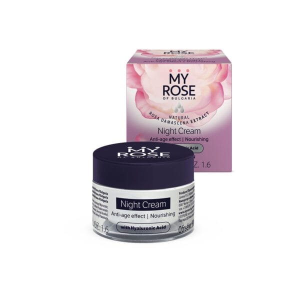 Anti-Age Night Cream My Rose with Hyaluronic Acid, 50ml