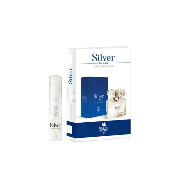 Silver Men’s Perfume Sample – Fresh and Woody Fragrance, 2ml