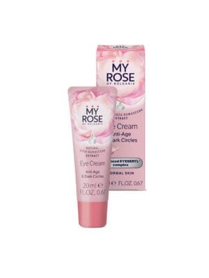 Anti-Age Eye Cream for Dark Circles with Bulgarian Rosa Damascena, 20ml