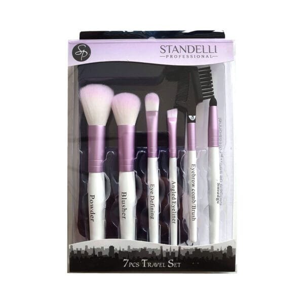 6-Piece Makeup Brush Set with Travel Pouch