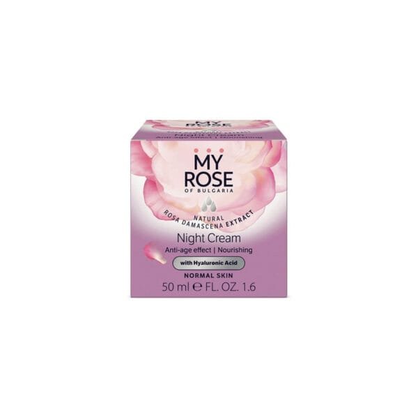 Anti-Age Night Cream My Rose with Hyaluronic Acid, 50ml