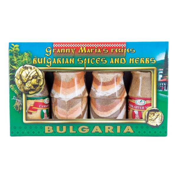 Traditional Bulgarian Salt Set – 4 Regional Spice Blends, 320g