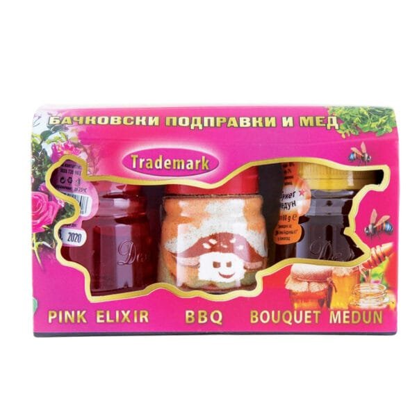 Bulgarian Spice, Rose Elixir, and Honey Gift Set – 3 Items