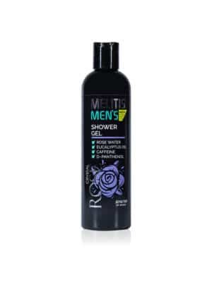 Men's Shower Gel Melitis Crystal Rose with Caffeine & Eucalyptus Oil 300ml