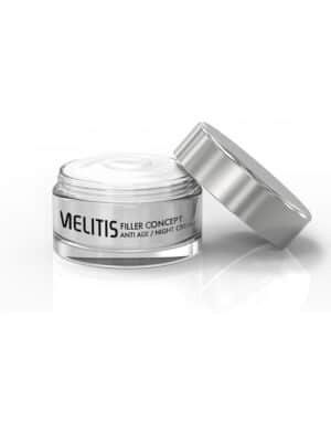 Anti-Age Night Cream Melitis Filler Concept with Voluform, Hyaluronic Acid, Silk Proteins & Rose Oil – image 2